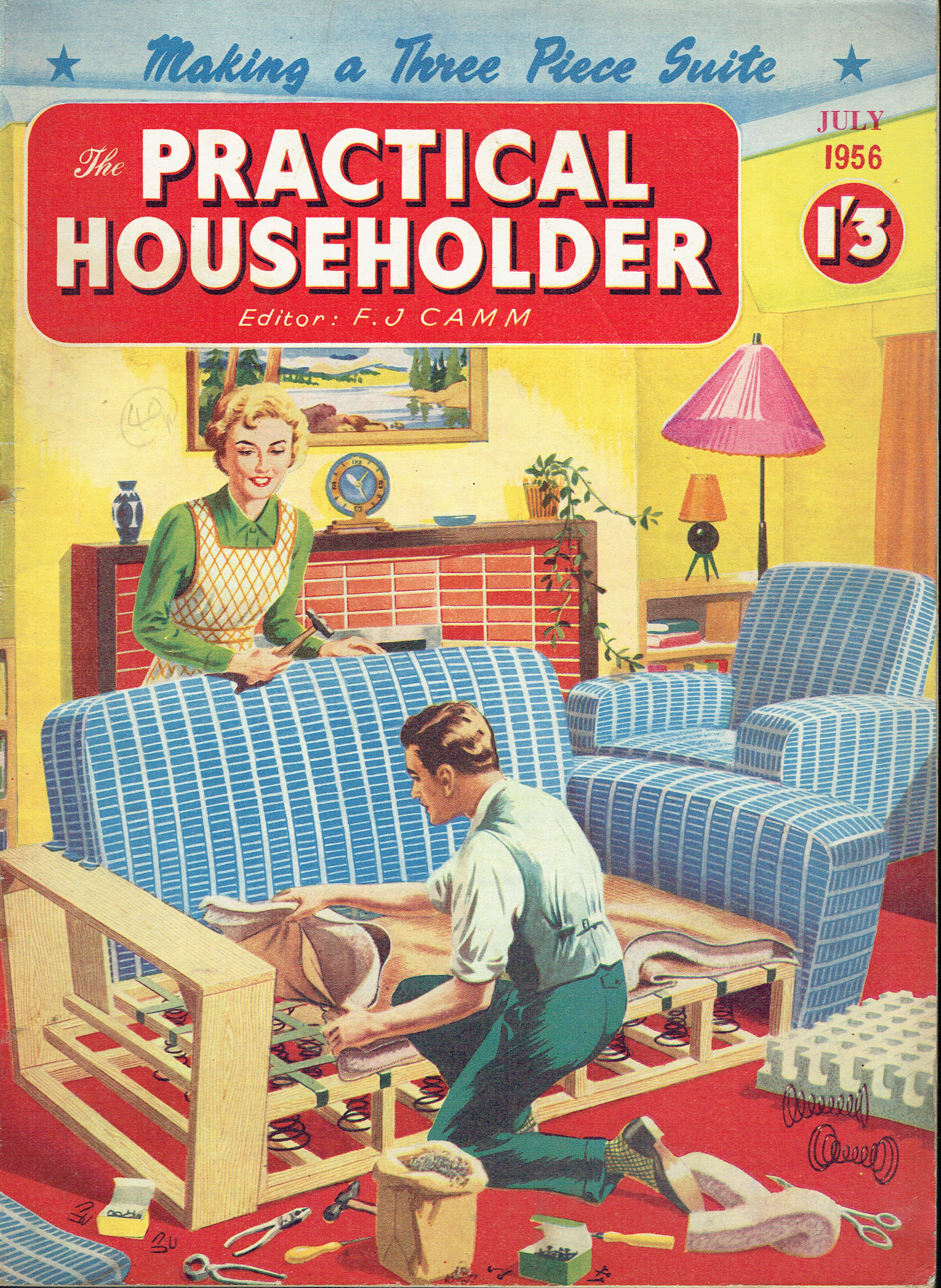 PRACTICAL HOUSEHOLDER UK MAGAZINE JULY 1956 : Vintage to 