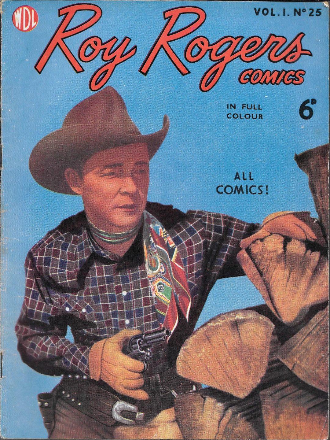 Roy Rogers Comics UK Comic Vol 1 No 25 WORLD DISTRIBUTORS 1953 Vintage ...
