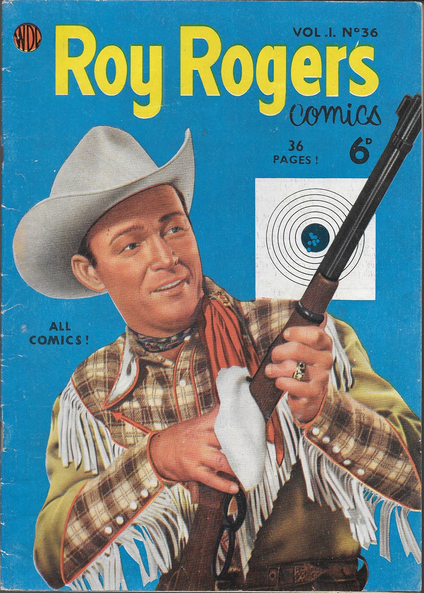 Roy Rogers Comics UK Comic Vol 1 No 36 WORLD DISTRIBUTORS 1953 Vintage ...