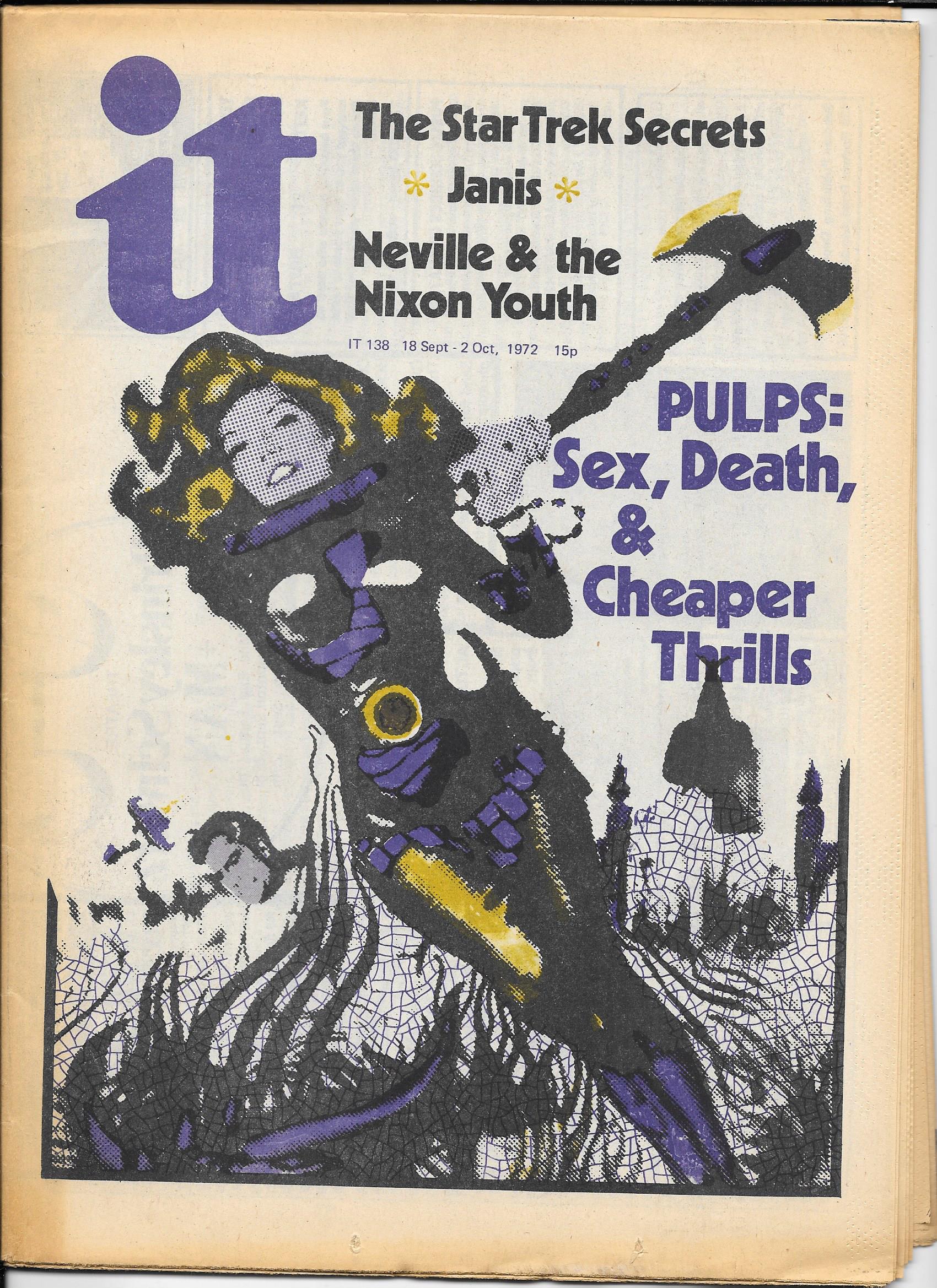 IT International News UK Underground Paper NO 138 2ND OCTOBER 1972 ...