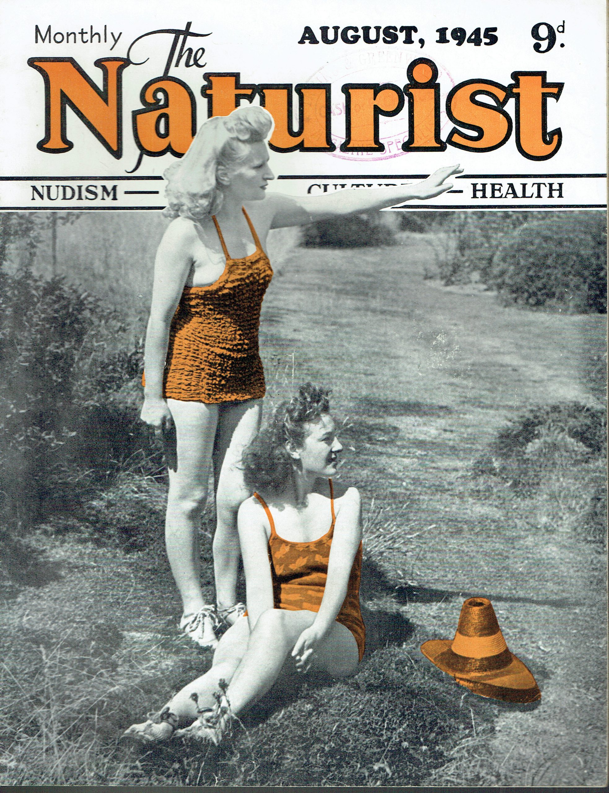 THE NATURIST MONTHLY AUGUST 1945 NUDISM HEALTH Vintage and Modern Magazines  - Vintage Magazines