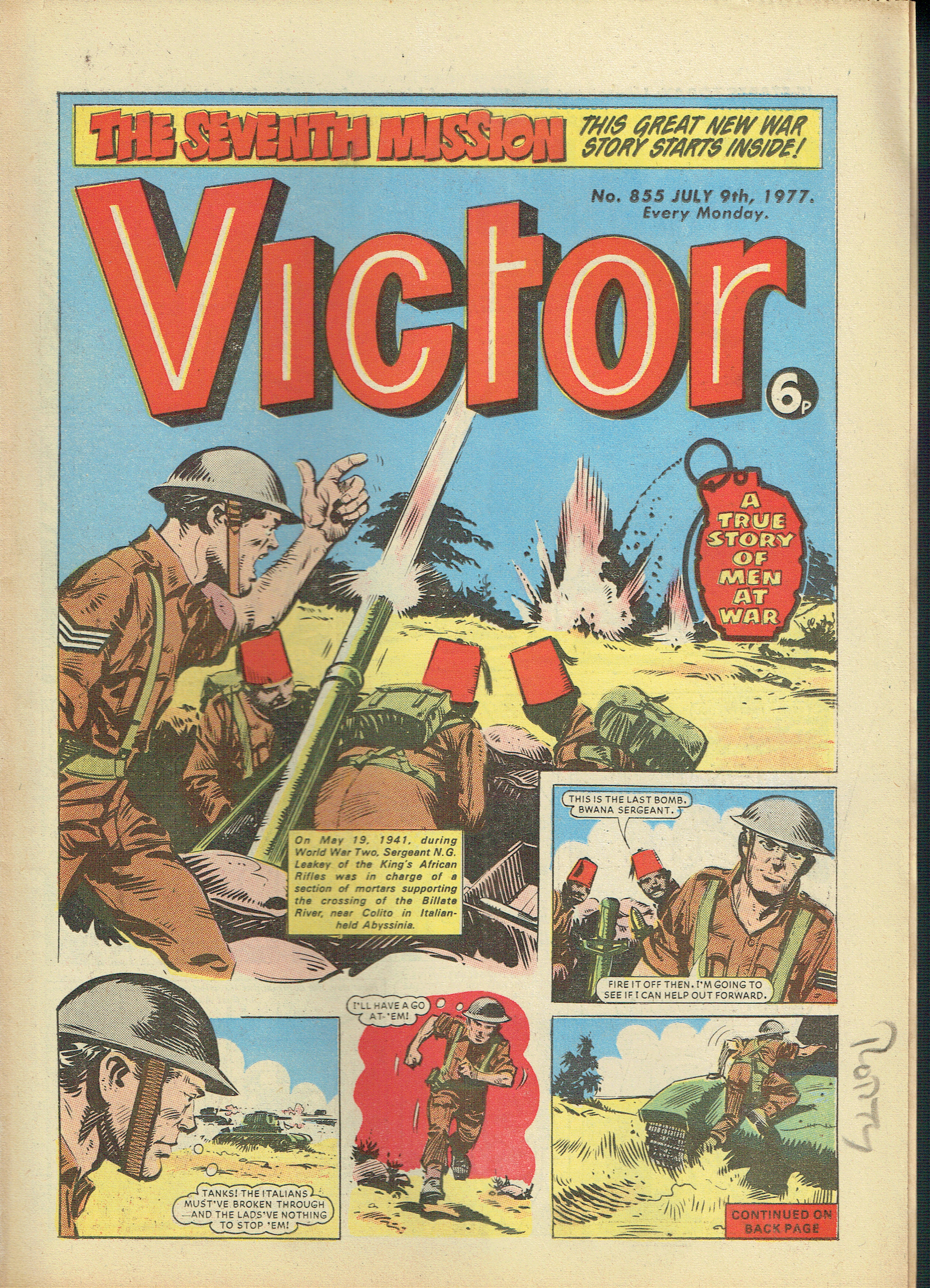 VICTOR UK COMIC NO 855 JULY 9TH 1977 Vintage and Modern Magazines ...