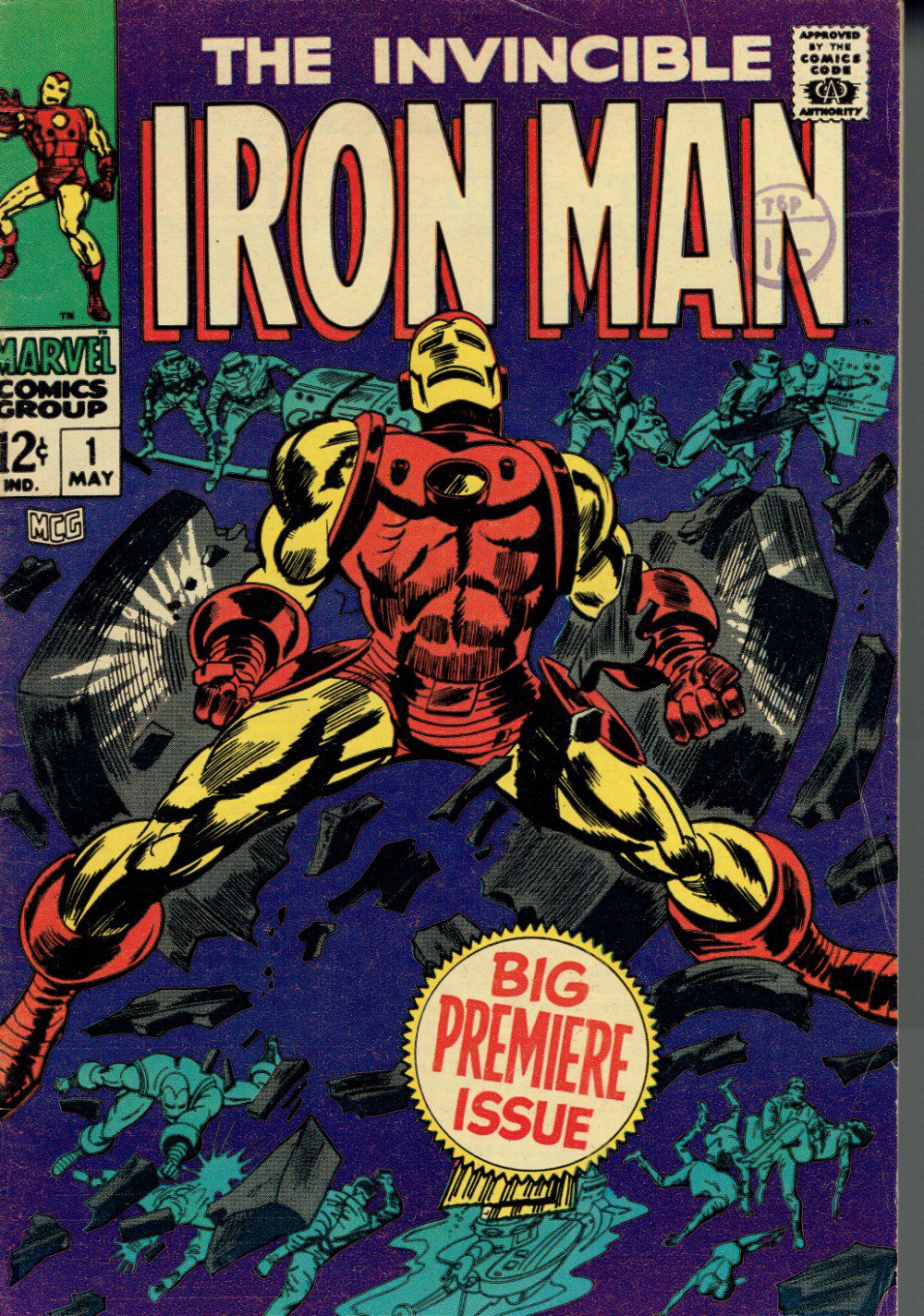 THE INVINCIBLE IRON MAN US MARVEL COMIC NO 20 FIRST ISSUE MAY 20968