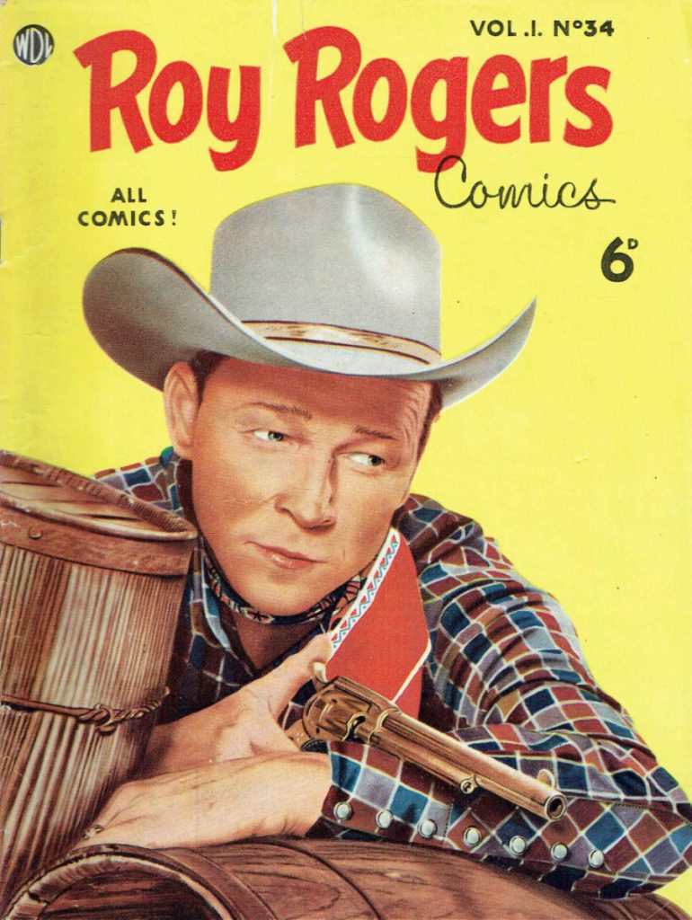 ROY ROGERS UK COMIC VOL 1 NO 34 1950 ' S TILLEYS