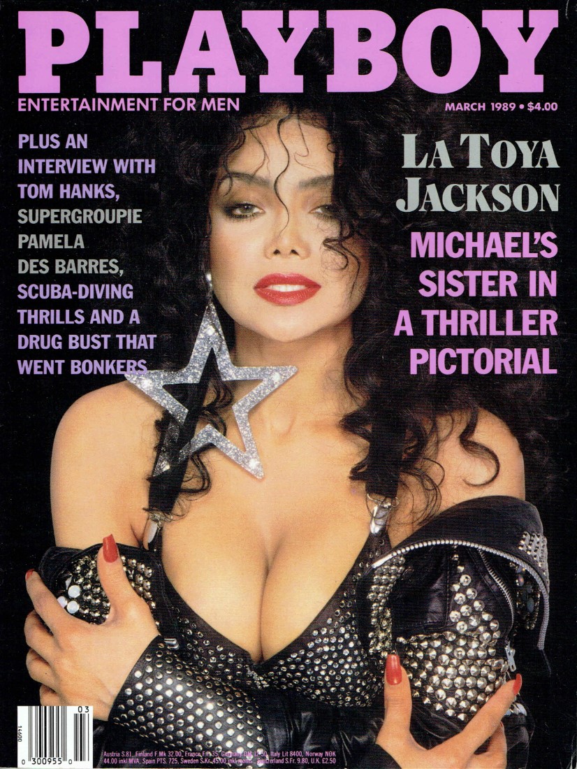 Playboy us magazines march 1989 la toya jackson.