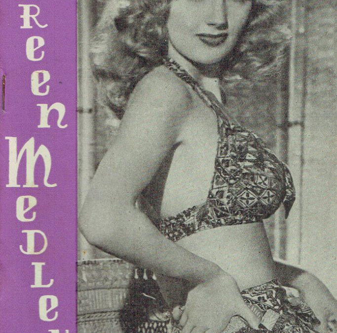 SCREEN MEDLEY UK MAGAZINE BOOKLET 1940 ‘ 1950 ‘ S  ANGELA GREEN
